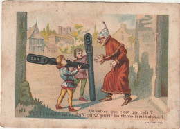 XU 4-(30) " ZAN QUI VA GUERIR TON RHUME " - LITH. APPEL , PARIS - PUBLICITE ZAN , P. AUBRESPY , UZES - Sonstige & Ohne Zuordnung