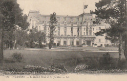 XU 7-(14) CABOURG - LE GRAND HOTEL ET LES JARDINS - 2 SCANS - Cabourg