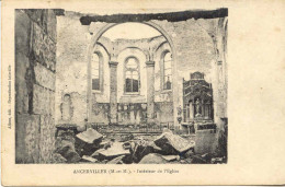 CPA - ANCERVILLE - INTERIEUR DE L'EGLISE  (GUERRE 14-18) RARE - Sonstige & Ohne Zuordnung