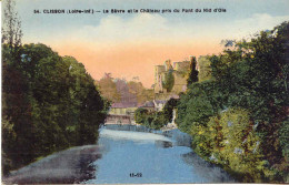 CPA -CLISSON - LA SEVRE ET LE CHATEAU (COLORISE) - Clisson