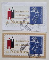 VARIETE CAGOU FLUO WERLING PERSONNALISE LOGO LES AVOCATS DU BARREAU DE NOUMEA - Used Stamps