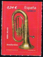 España 2010 Edifil 4576 Sello ** Instrumentos Musicales Bombardino Museo Mimma, Malaga Michel 4544 Yvert 4249 Spain - Nuevos