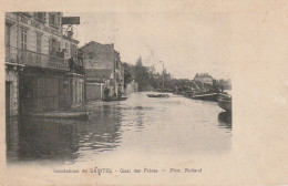 XU 13-(17) INONDATIONS DE SAINTES - QUAI DES FRERES  - ANIMATION - 2 SCANS - Saintes