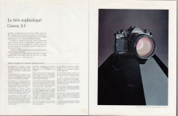 129007CL/ Appareil-photo CANON A, 2 Pages De Magazine Format 21/27,5 Cm - Publicités