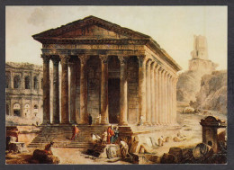 PR204/ Hubert ROBERT, *Nîmes, La Maison Carrée, Les Arènes Et La Tour Magne*, Musée Du Louvre - Schilderijen