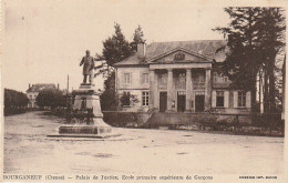 XU 20-(23) BOURGANEUF - PALAIS DE JUSTICE , ECOLE PRIMAIRE SUPERIEURE DE GARCONS - 2 SCANS - Bourganeuf