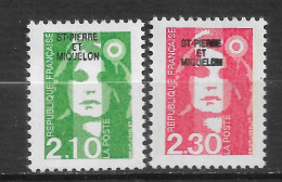 SAINT PIERRE ET MIQUELON N°   517/18  " MARIANNE " - Unused Stamps