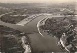 XU 24-(26) AMENAGEMENT DU RHONE - CHUTE DE MONTELIMAR - RHONE ET CANAL - USINE HENRI POINCARE - VUE AERIENNE - Montelimar