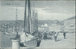 Bu659 Cartolina Trieste Citta'  Riva Carciotti 1906 Friuli - Trieste