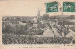 XU 26-(28) CLOYES - VUE GENERALE , PRISE DU PONT BERIVILLE - 2 SCANS - Cloyes-sur-le-Loir