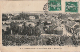 XU 26-(28) CLOYES - VUE GENERALE , PRISE DE MONTGREFFIER - VIGNES - 2 SCANS - Cloyes-sur-le-Loir