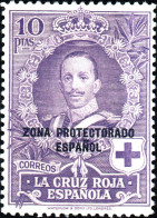 MAROCCO SPAGNOLO, SPANISH MOROCCO, CROCE ROSSA, RED CROSS, 1926, NUOVO (MNH**) Scott:ES-MA B13, Yt:ES-MA 131 - Spanish Morocco