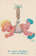 YO 1- " QUI BIEN SE PESE , BIEN SE PORTE  " - BEBE AU PESAGE - ILLUSTRATEUR B. MALLET - COMITE NATIONAL DE L'ENFANCE - Mallet, B.