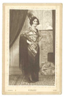 Photo Sur Carton Femme Costumée En Espagnole ( Photo Kolok Casablanca ) - Personnes Anonymes