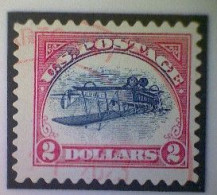 United States, Scott #4806a, Used(o), 2013, Inverted Jenny, Single, $2, Blue, Black, And Red - Used Stamps