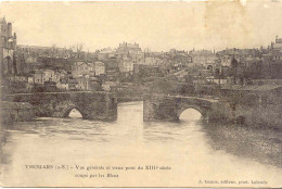 CPA - THOUARS ( VUE GENERALE ET VIEUX PONT (1905) - Thouars