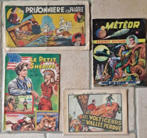 Lot De 4 Récits Complets LA PRISONNIERRE DU PHARE, Les GRANDES EXPLORATIONS N°78 METEOR N°20 LE PETIT SHERIFF N°63 - Lotti E Stock Libri