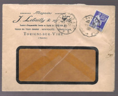 Torigni Sur Vire 1937. Enveloppe à En-tête J. Lebailly & Ses Fils - 1921-1960: Modern Period