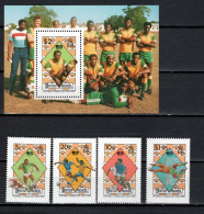 British Virgin Islands 1989 Football Soccer World Cup Set Of 4 + S/s MNH - 1990 – Italy