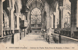 YO 5-(29) PONT CROIX - INTERIEUR DE L' EGLISE NOTRE DAME DE ROSCUDON - LE CHOEUR - 2 SCANS - Pont-Croix