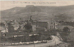 WA 24-(12) MILLAU - COLLEGE DE JEUNES FILLES ( VUE EXTERIEURE ) - 2 SCANS - Millau