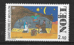 SAINT PIERRE ET MIQUELON N°   571  " NOËL " - Unused Stamps