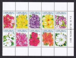 323 ARUBA 2011 - Y&T 530/39 - Fleur - Neuf ** (MNH) Sans Charniere - Niederländische Antillen, Curaçao, Aruba