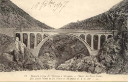 CPA -Nelle LIGNE CHEMIN DE FER DE L'ESTAQUE A MIRAMAS - VIADUC DES EAUX SALEES (1917) RARE CLICHE - Sonstige & Ohne Zuordnung