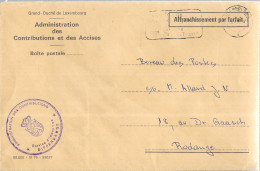 H329 - LETTRE DE LUXEMBOURG DU 09/04/82 - FLAMME - ADMINISTRATION DES CONTRIBUTIONS ET DES ACCISES DIFFERDANGE - Frankeermachines (EMA)