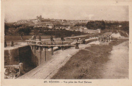 YO 15-(34) BEZIERS - VUE PRISE DES NEUF ECLUSES  - 2 SCANS - Beziers