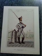 AFFICHE  - DESSIN   -   GENTY  - BATAILLON COLONIAL  - 1816    (  Musé De L' Armée  ) - Posters