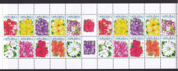 323 ARUBA 2011 - Y&T 530/39 X 2 En Feuille - Fleur - Neuf ** (MNH) Sans Charniere - Curazao, Antillas Holandesas, Aruba