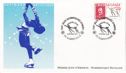 FDC 08/02/1990: XVIèmes Jeux Olympiques D'Hiver ALBERTVILLE 1992 - Patinage Artistique - Y&T N° 2633 - 1990-1999
