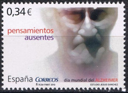 España 2010 Edifil 4587 Sello ** Dia Mundial Del Alzheimer Pensamientos Ausentes Estudio Jesús Sanchez Michel 4528 - Neufs