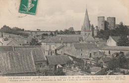 YO 18-(37) CINQ MARS LA PILE - CENTRE DE LA VILLE -  CLOCHER DE L' EGLISE - TOURS DE L' ANCIENNE FORTERESSE - 2 SCANS - Sonstige & Ohne Zuordnung