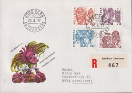 1977 Schweiz, FDC R-Brief, Zum:CH 599-602, Mi:CH: 1105-1108, Volksbräuche - FDC