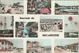 YO 23-(40) SOUVENIR DE BISCAROSSE - CARTE MULTIVUES COULEURS - EDIT. VAN EYK ROULEAU , BORDEAUX - 2 SCANS - Biscarrosse