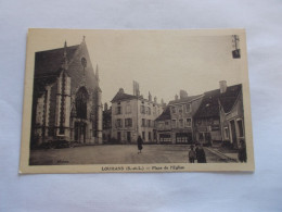 LOUHANS ( 71 Saone Et Loire )  LA PLACE DE L EGLISE  ANIMEES - Louhans