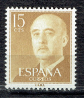 Série Courante : Général Francisco Franco - Unused Stamps