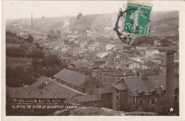 YO 25-(42) RIVE DE GIER - LE QUARTIER LANOIR - VUE PANORAMIQUE - EMAILLOGRAPHIE MARQUE ETOILE - 2 SCANS - Rive De Gier