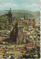 YO 26-(43) LE PUY EN VELAY - CATHEDRALE , ROCHER CORNEILLE  ET ROCHER SAINT MICHEL - CARTE COULEURS - 2 SCANS - Le Puy En Velay