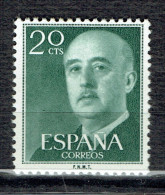 Série Courante : Général Francisco Franco - Neufs