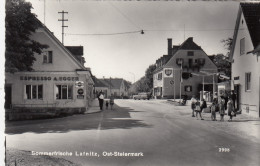 AK - Stmk - LAFNITZ - Ortsansicht Mit Altem Espresso Und Tankstelle - 1955 - Fürstenfeld