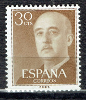 Série Courante : Général Francisco Franco - Unused Stamps