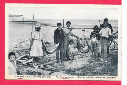 Cpa 17 TALMONT-SUR-GIRONDE, Au Pays Du CAVIAR, Pêche De L'Esturgeon, Belle Animation Dos Vierge Et Divisé Voir Scanne, - Andere & Zonder Classificatie