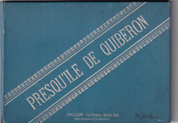 YO Nw-(56) PRESQU'ILE DE QUIBERON - LIVRET RIGIDE CARTONNE , DEPLIANT DE 12 VUES  - Toerisme