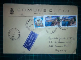 ITALIE, Enveloppe Communale Circulée à Buenos Aires, Argentine Avec Divers Timbres-poste (châteaux Et Autres). Commune: - 1991-00: Used