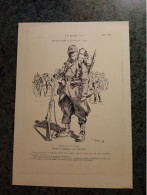 AFFICHE  - DESSIN   -   INFANTERIE COLONIALE DE 1905    - SOLDAT DE 1er CLASSE - Afiches