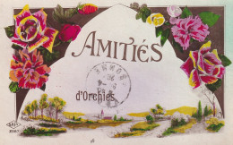 YO Nw-(59) AMITIES D'ORCHIES - CARTE FANTAISIE - DECOR FLORAL ET PAYSAGE  - Orchies