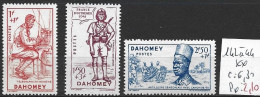 DAHOMEY FRANCAIS 142 à 144 ** Côte 6.30 € - Unused Stamps